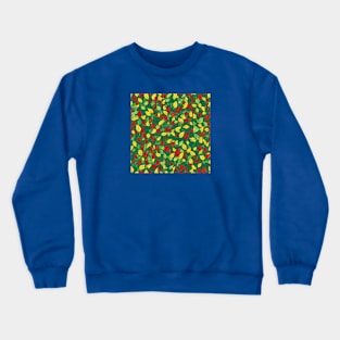 Leaves Pattern Crewneck Sweatshirt